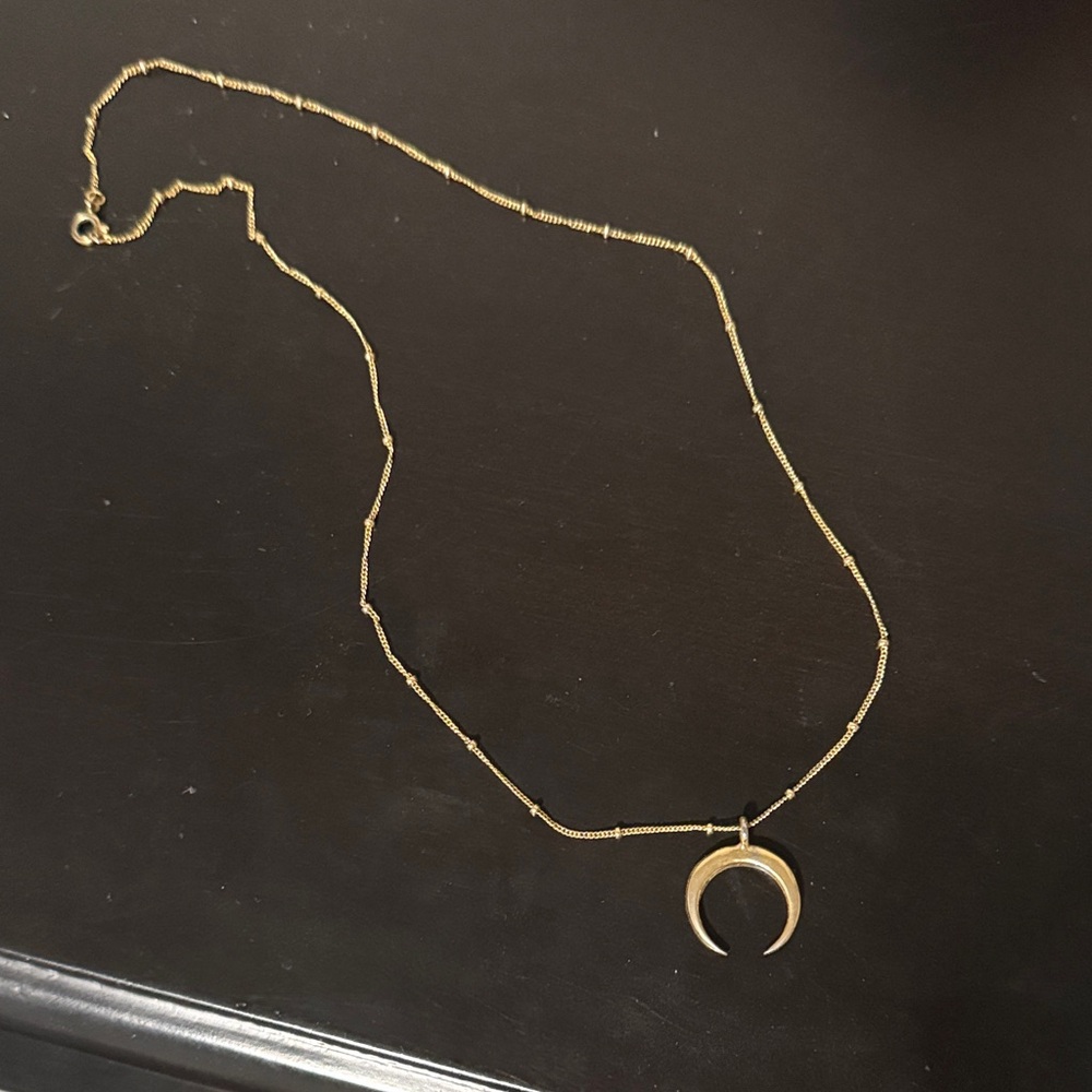 Lunar Elegance Gold Necklace